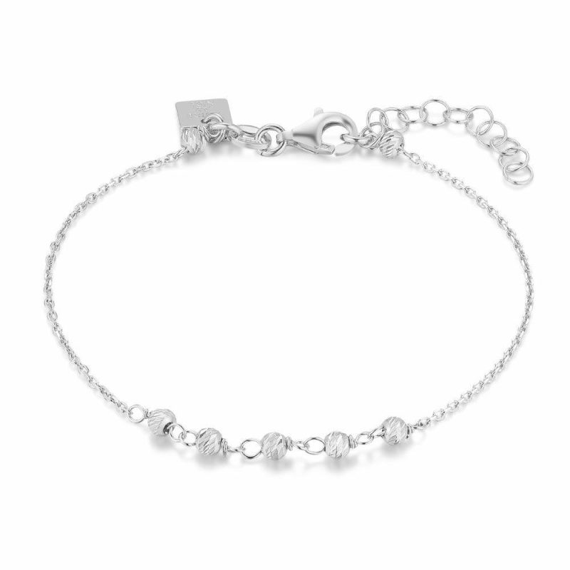 Bracelets | Bracelet en Argent, Boules Ciselées – Femmes Bijoux Bracelets