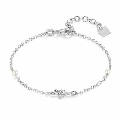 Bracelets | Bracelet en Argent, Branche et Perles Blanc – Femmes Bijoux Blanc