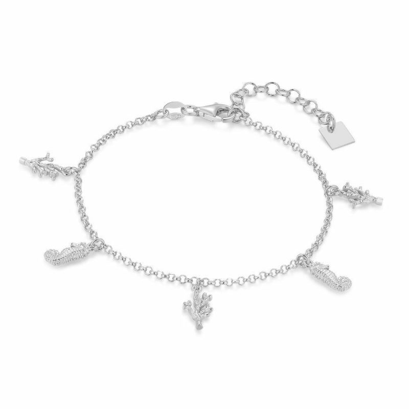 Bracelets | Bracelet en Argent, Branches et Hippocampes Pas de couleur – Femmes Bijoux Bracelets