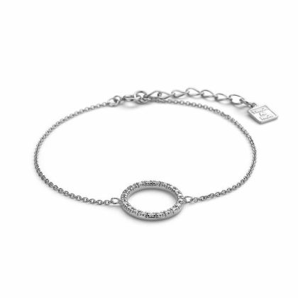 Bracelets | Bracelet en Argent, Cercle, Zircons Blanc – Femmes Bijoux Blanc