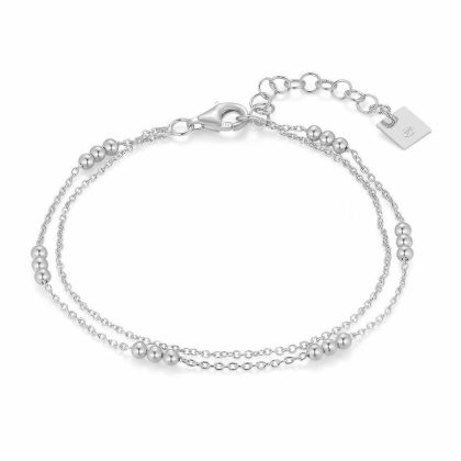 Bracelets | Bracelet en Argent, Double Chaine Pas de couleur – Femmes Bijoux Bracelets