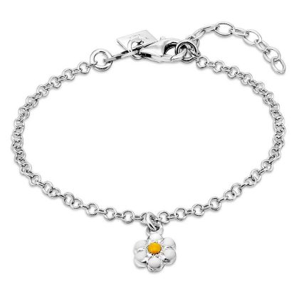 Bracelets | Bracelet en Argent, Fleur, Jaune et Blanc Jaune – Enfants Bijoux Bracelets