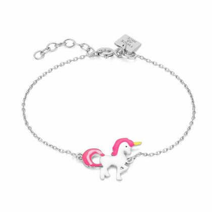 Bracelets | Bracelet en Argent, Licorne Rose – Enfants Bijoux Bracelets