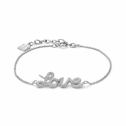 Bracelets | Bracelet en Argent, Love, Zircons Blanc – Femmes Bijoux Blanc