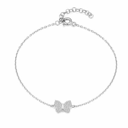 Bracelets | Bracelet en Argent, Papillon, Zircons Blancs – Femmes Bijoux Bracelets