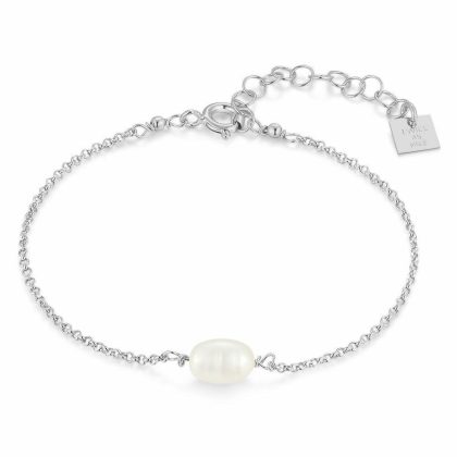 Bracelets | Bracelet en Argent, Perle D’Eau Douce Blanc – Femmes Bijoux Blanc