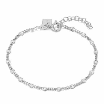 Bracelets | Bracelet en Argent, Pièces Ovales Ciselées – Femmes Bijoux Bracelets