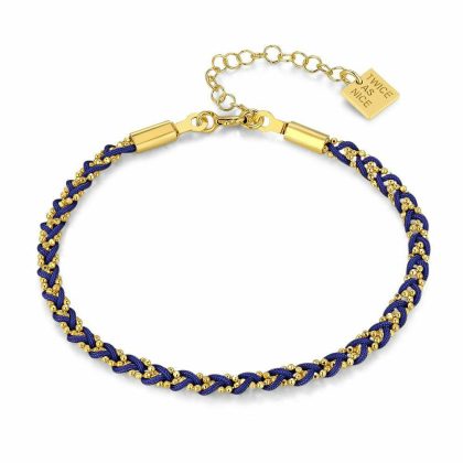 Bracelets | Bracelet en Argent Plaqué Or 18Ct, Bleu Bleu – Femmes Bijoux Bleu