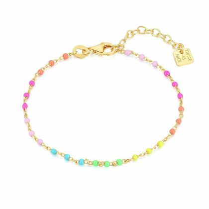 Bracelets | Bracelet en Argent Plaqué Or 18Ct, Émail Multi Couleur Multi – Femmes Bijoux Bracelets