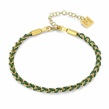 Bracelets | Bracelet en Argent Plaqué Or 18Ct, Vert Vert – Femmes Bijoux Bracelets