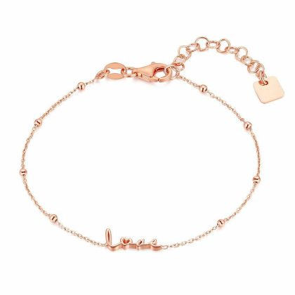 Bracelets | Bracelet en Argent Rosé, Love – Femmes Bijoux Bracelets