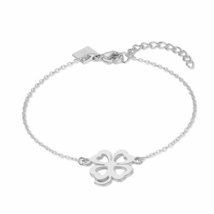 Bracelets | Bracelet en Argent, Trèfle, 4 Cœurs Ouverts – Femmes Bijoux Bracelets