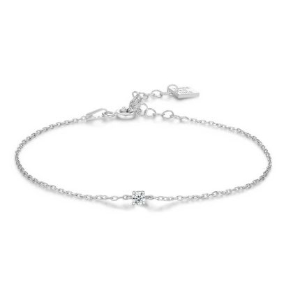 Bracelets | Bracelet en Argent, Zircon 3 mm Blanc – Femmes Bijoux Blanc