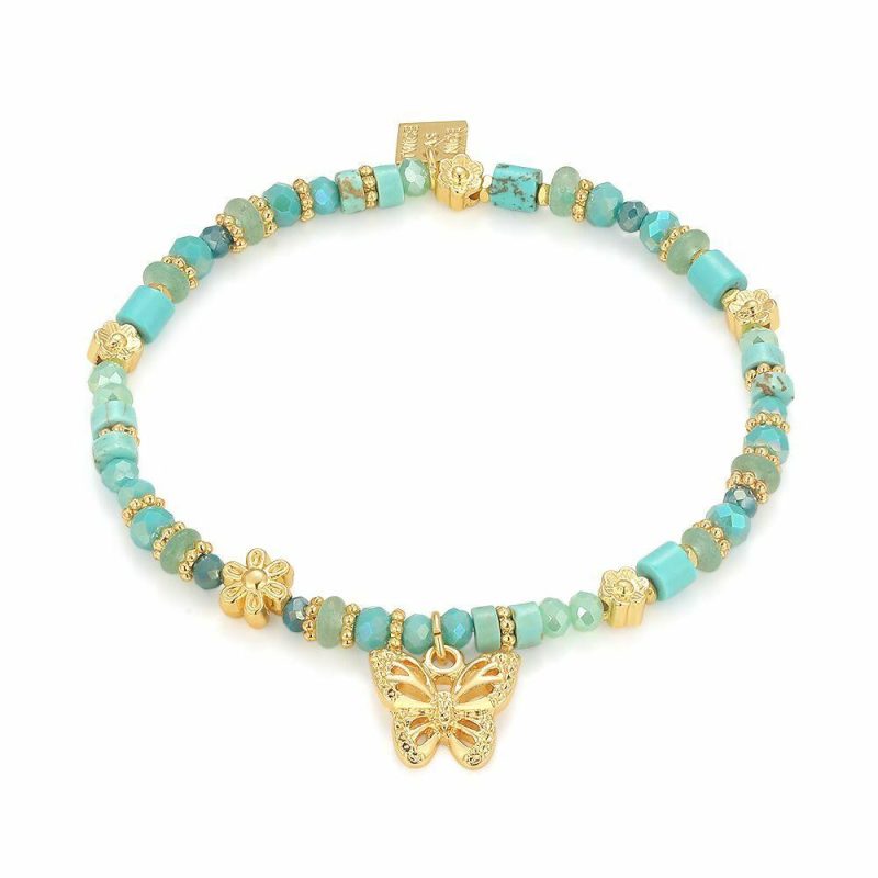 Bracelets | Bracelet Haute Fantaisie, Papillon Turquoise – Femmes Bijoux Bracelets