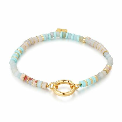 Bracelets | Bracelet Haute Fantaisie, Pierres Semi-Précieuses, Turquoise, Blanc Turquoise – Femmes Bijoux Bracelets