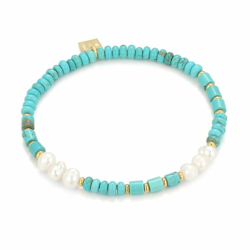 Bracelets | Bracelet Haute Fantaisie, Turquoise et Perles Turquoise – Femmes Bijoux Bracelets