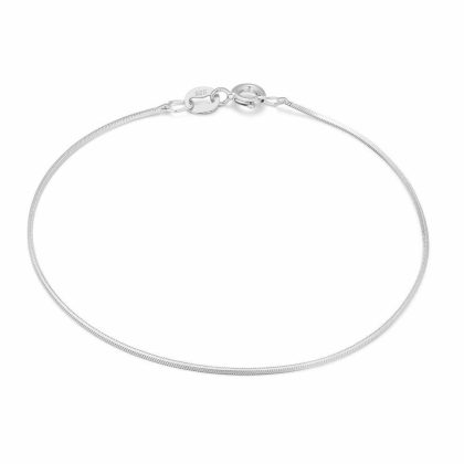 Chaînes | Bracelet en Argent, Queue de Rat Carrée Pas de couleur – Femmes Bijoux Chaînes