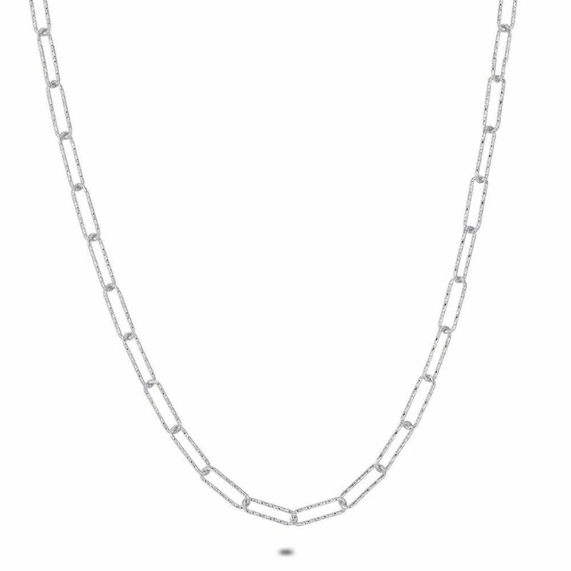 Chaînes | Collier en Argent, Chaîne À Maillons Pas de couleur – Femmes Bijoux Chaînes