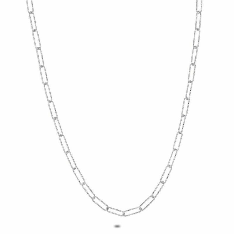 Chaînes | Collier en Argent, Chaîne À Maillons Pas de couleur – Femmes Bijoux Chaînes