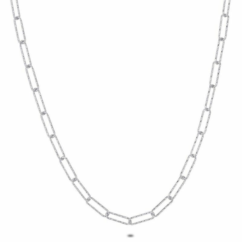 Chaînes | Collier en Argent, Chaîne À Maillons Pas de couleur – Femmes Bijoux Chaînes