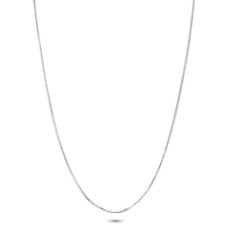 Chaînes | Collier en Argent, Chaine Serpent Carré 1,5 mm – Femmes Bijoux Chaînes