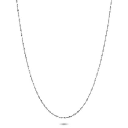 Chaînes | Collier en Argent, Chaine Singapore Torsadé Pas de couleur – Femmes Bijoux Chaînes