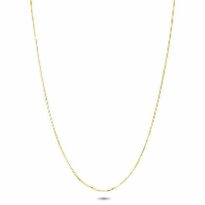 Chaînes | Collier en Argent Plaqué Or 18Ct, Queu de Rat Carrée 1,5 mm Pas de couleur – Femmes Bijoux Chaînes