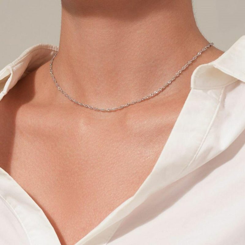 Chaînes | Collier en Argent, Singapore Pas de couleur – Femmes Bijoux Chaînes