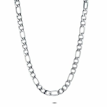 Colliers | Collier en Acier Poli, Figaro Zilverkleur – Femmes/Hommes Bijoux Colliers