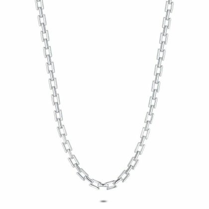 Colliers | Collier en Acier Poli, Rectangles Pas de couleur – Hommes Bijoux Colliers