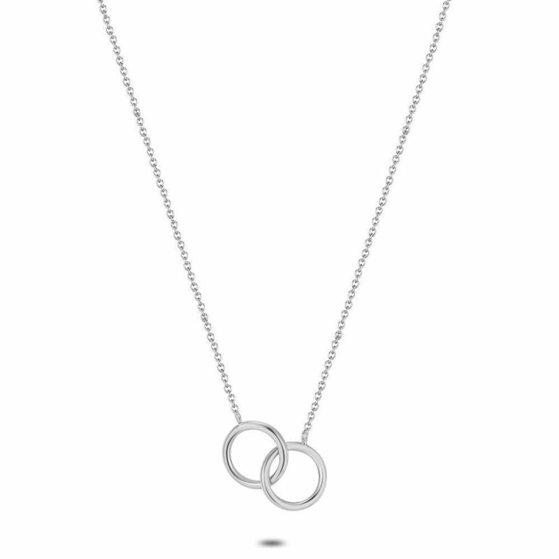 Colliers | Collier en Argent, 2 Cercles Pas de couleur – Femmes Bijoux Colliers