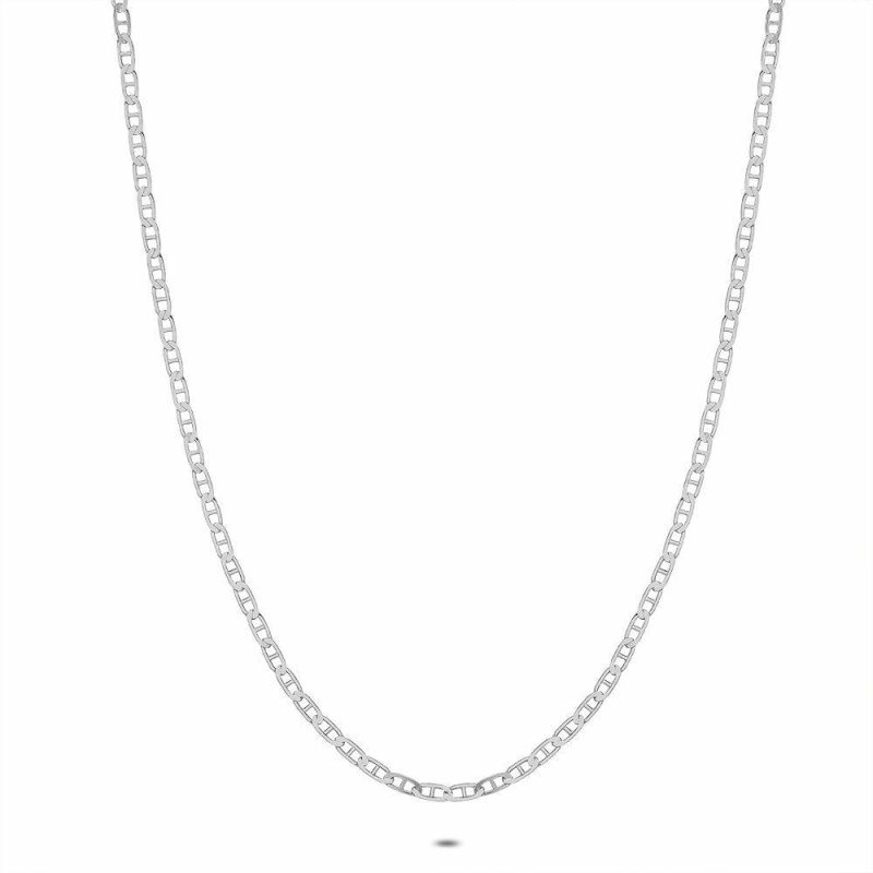 Colliers | Collier en Argent, Chaine À Maillons Pas de couleur – Femmes Bijoux Colliers