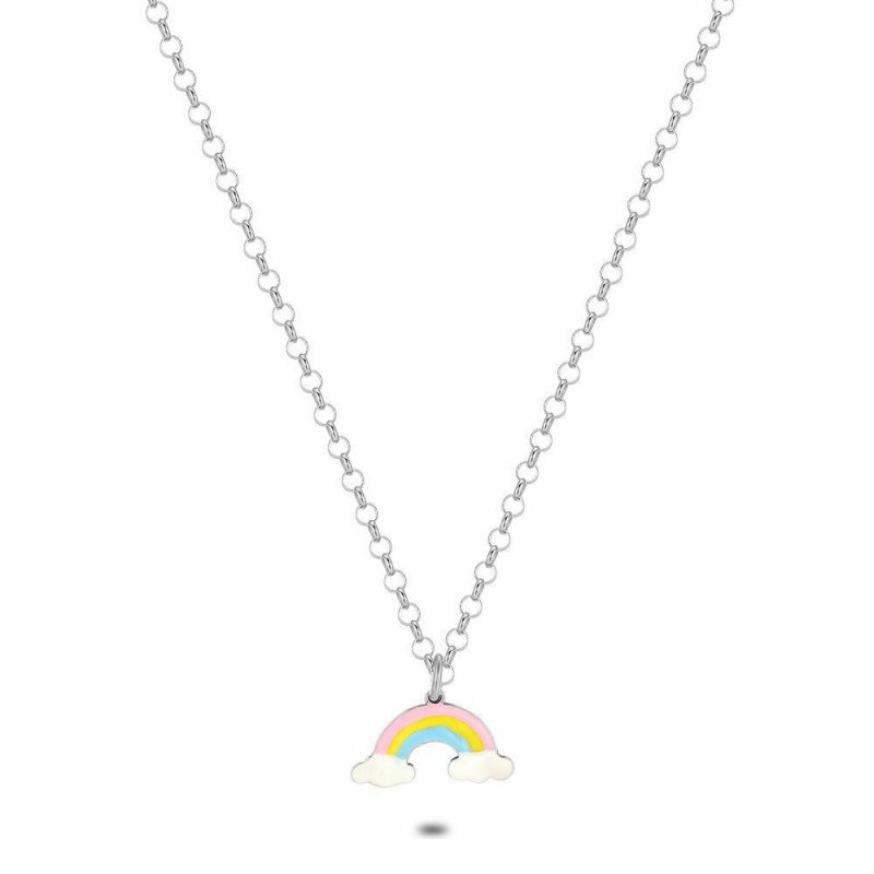 Colliers | Collier en Argent, Collier Arc-En-Ciel Multi – Enfants Bijoux Colliers