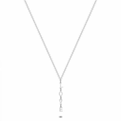 Colliers | Collier en Argent, Love, 3 Cm Zilverkleur – Femmes Bijoux Colliers