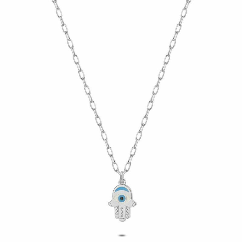 Colliers | Collier en Argent, Main de Fatima Multi – Femmes Bijoux Colliers