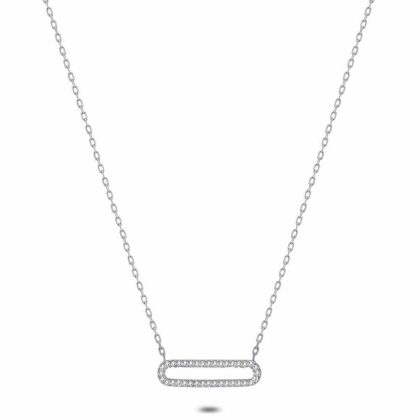 Colliers | Collier en Argent, Ovale Ouvert, 2 Cm Zilverkleur – Femmes Bijoux Colliers