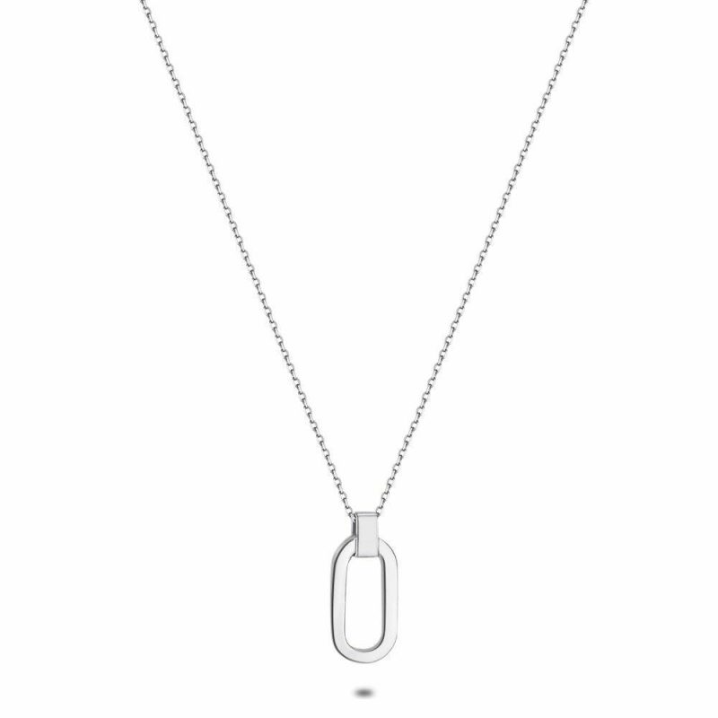 Colliers | Collier en Argent, Ovale Ouvert Pas de couleur – Femmes Bijoux Colliers