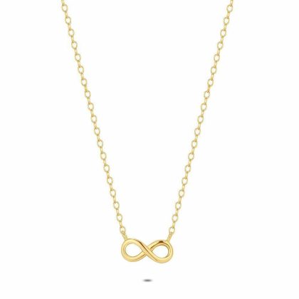 Colliers | Collier en Argent Plaqué Or 18 Ct, Infini Pas de couleur – Femmes Bijoux Colliers