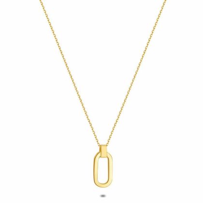 Colliers | Collier en Argent Plaqué Or 18Ct, Ovale Ouvert Pas de couleur – Femmes Bijoux Colliers