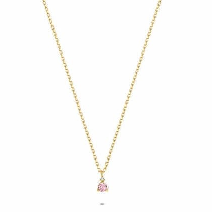 Colliers | Collier en Argent Plaqué Or 18Ct, Rose et Blanc Rose – Femmes Bijoux Colliers