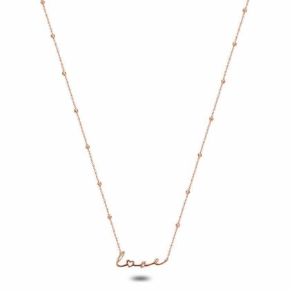 Colliers | Collier en Argent Rosé, Love Rose – Femmes Bijoux Colliers