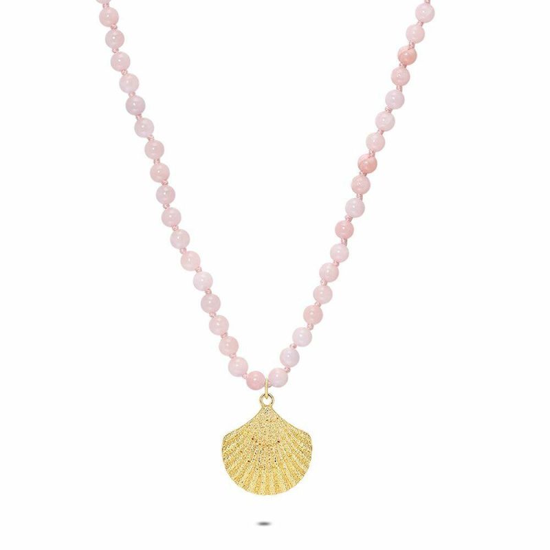 Colliers | Collier Haute Fantaisie, Grand Coquille Rose – Femmes Bijoux Colliers