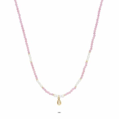 Colliers | Collier Haute Fantaisie, Perles et Coquillage Rose – Femmes Bijoux Colliers