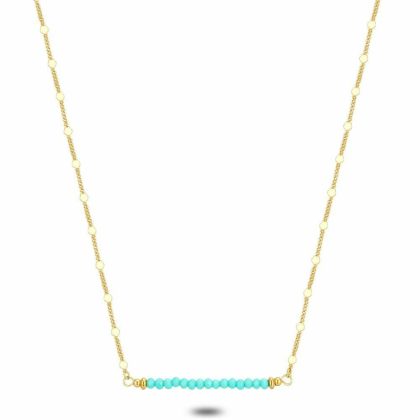 Colliers | Collier Haute Fantaisie, Petits Ronds, Perles de Verre Turquoise Turquoise – Femmes Bijoux Colliers