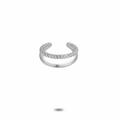 Earcuffs | Boucle Par Pièce en Argent, Earcuff, 2 Rangs Pas de couleur – Femmes Bijoux Earcuffs