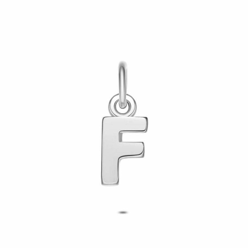 Pendentifs | Pendentif en Argent, Lettre F Pas de couleur – Femmes Bijoux Femmes