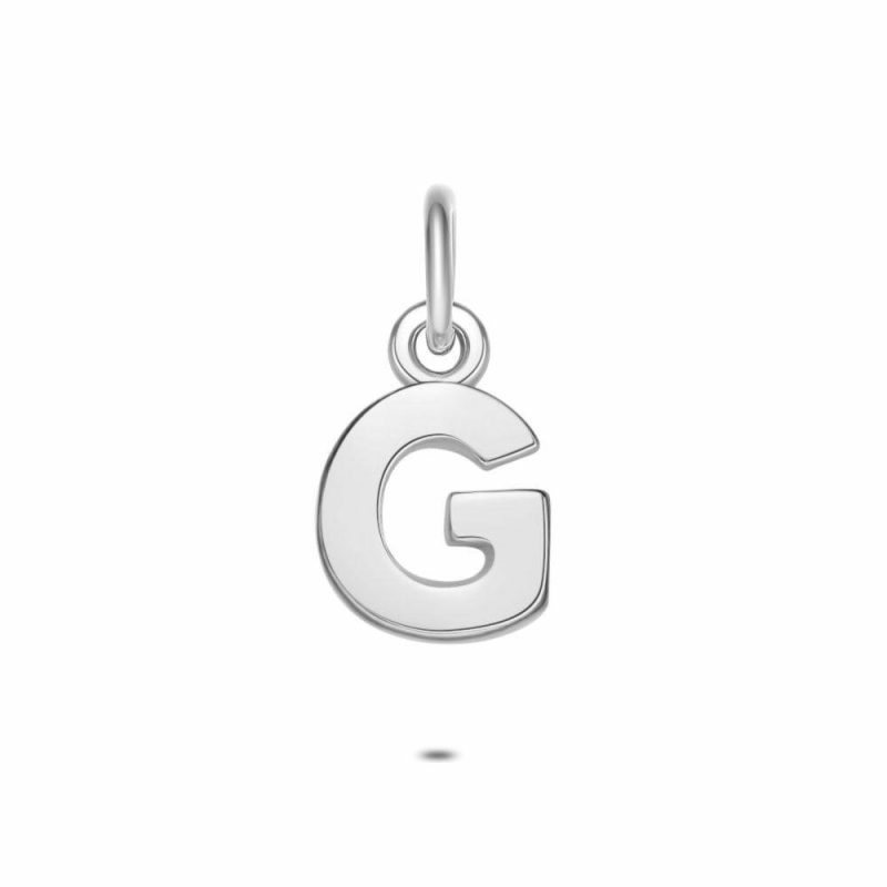 Pendentifs | Pendentif en Argent, Lettre G Pas de couleur – Femmes Bijoux Femmes