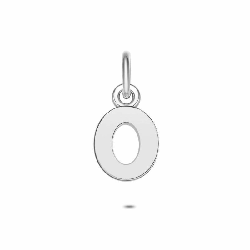 Pendentifs | Pendentif en Argent, Lettre O Pas de couleur – Femmes Bijoux Femmes