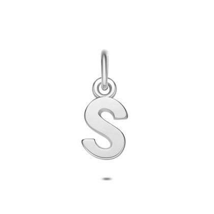 Pendentifs | Pendentif en Argent, Lettre S Pas de couleur – Femmes Bijoux Femmes