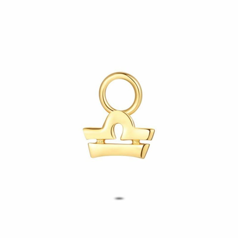 Pendentifs | Pendentif Pour Anneaux en Argent Plaqué Or 18Ct, Signe Astrologique, Balance Pas de couleur – Femmes Bijoux Femmes